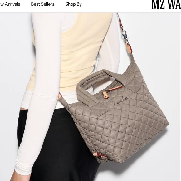 MZ Wallace Small Sutton Deluxe in the color Morning Dove - Picture 13 of 15